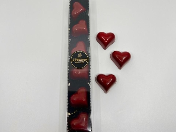 Stripje hartjes bonbons 7 stuks