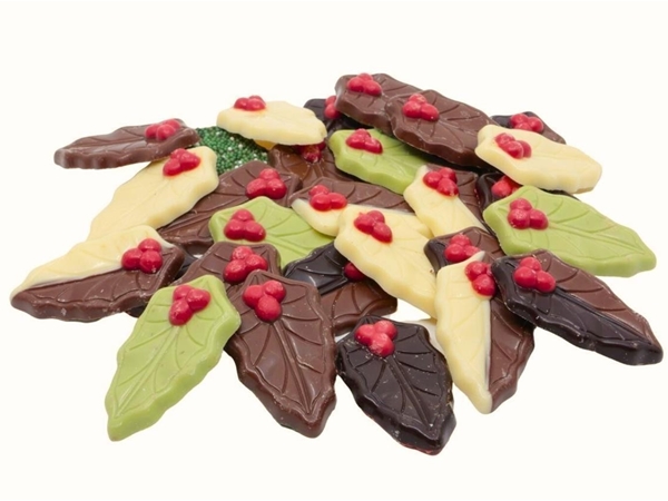 Chocolade hulstblaadjes&nbsp;gemengd